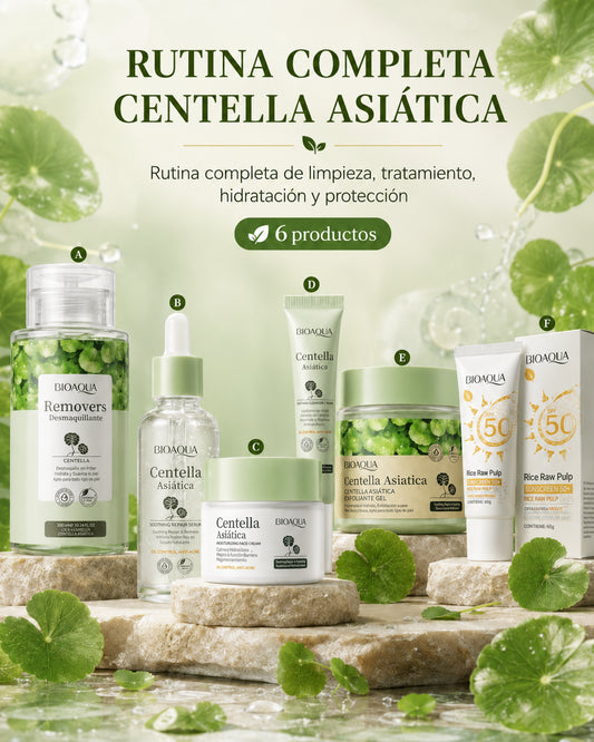 🍀RUTINA CENTELLA ASIÁTICA COMPLETA - TODO LO QUE TU PIEL NECESITA🌿