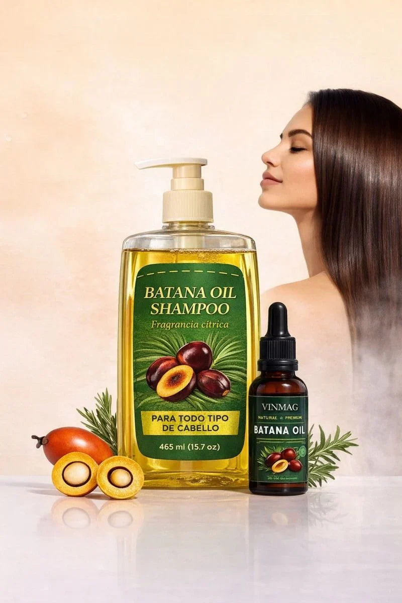 🔥 OFERTA HOY — SHAMPOO + ACEITE DE BATANA EN 1 SOLO TRATAMIENTO 💆‍♀️✨