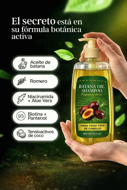 🔥 OFERTA HOY — SHAMPOO + ACEITE DE BATANA EN 1 SOLO TRATAMIENTO 💆‍♀️✨